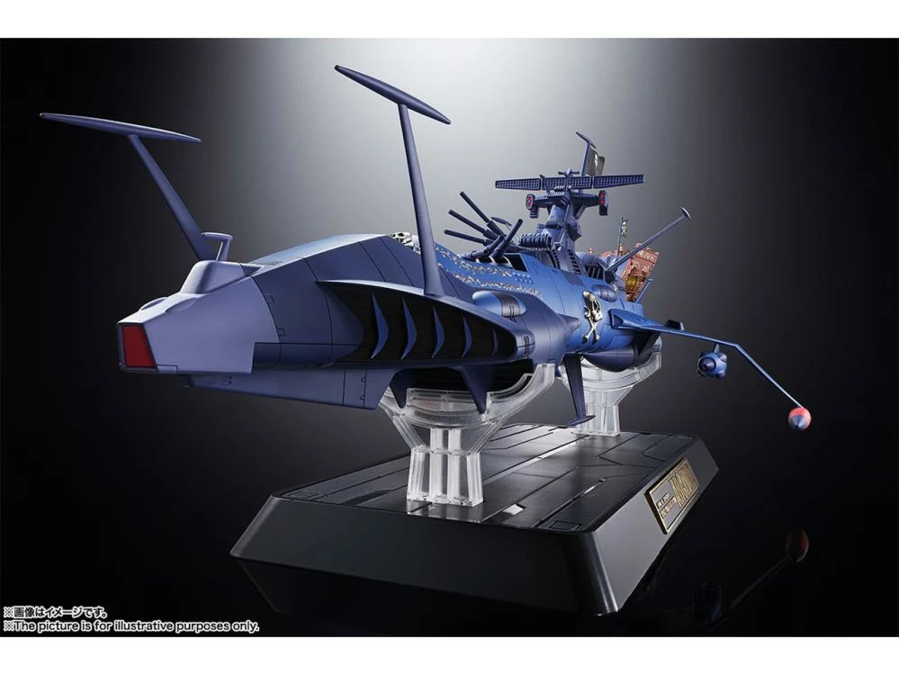 Bandai Soul Of Chogokin GX-93 Space Pirate Captain Harlock Space Pirate Battleship Arcadia Action Figure 4 Bandai Soul Of Chogokin GX-93 Space Pirate Captain Harlock Space Pirate Battleship Arcadia Action Figure - Image 2