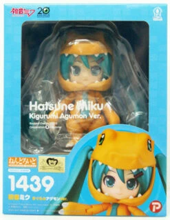GOOD SMILE COMPANY Nendoroid #1439 Hatsune Miku Kigurumi Agumon Ver. Vocaloid X Digimon -Cheap Hasbro || GOOD SMILE COMPANY Store 4580590120396
