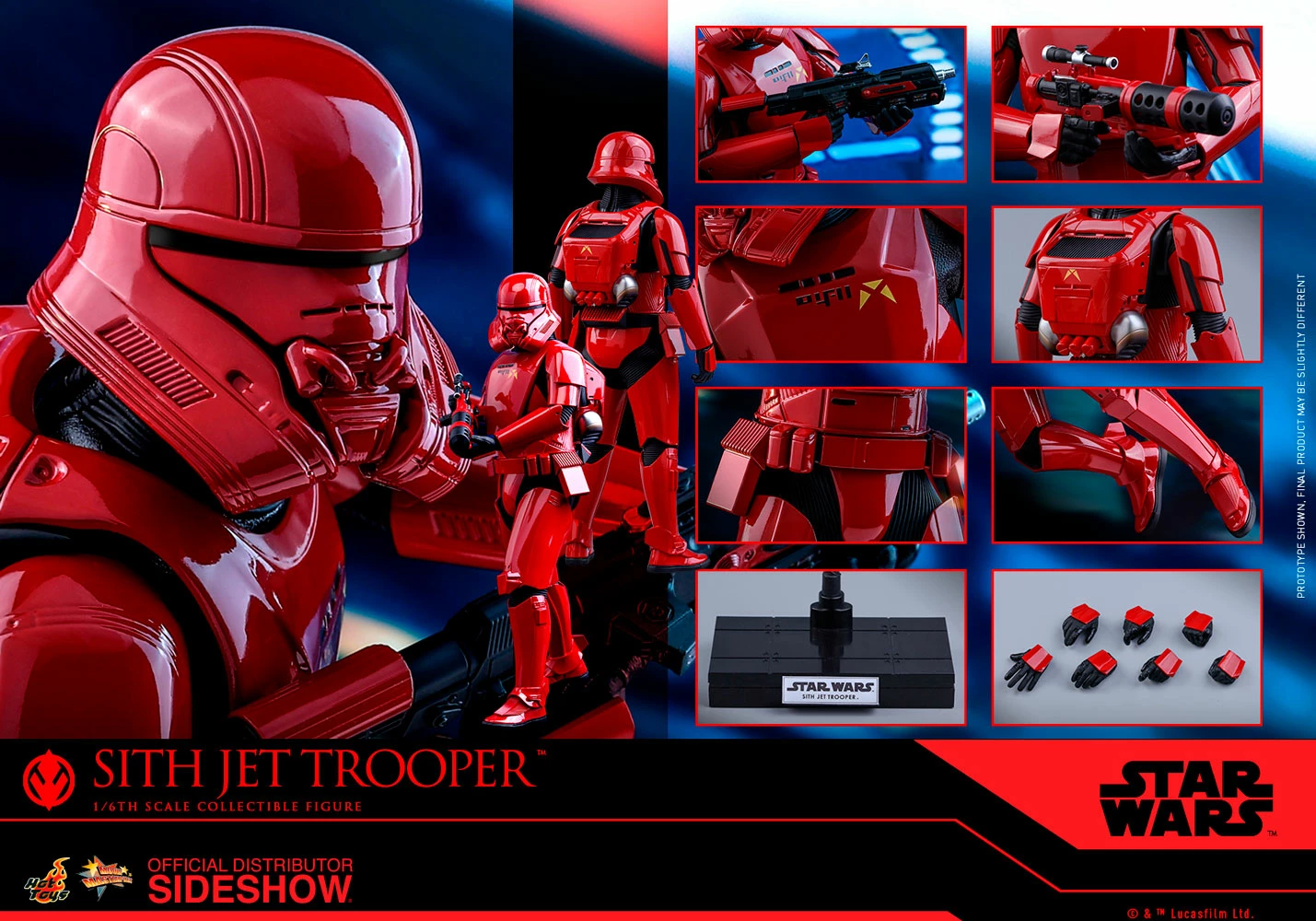 Hot Toys 1/6 Star Wars Episode IX The Rise Of Skywalker Sith Jet Trooper MMS562 Sixth Scale Figure 3 Hot Toys 1/6 Star Wars Episode IX The Rise Of Skywalker Sith Jet Trooper MMS562 Sixth Scale Figure