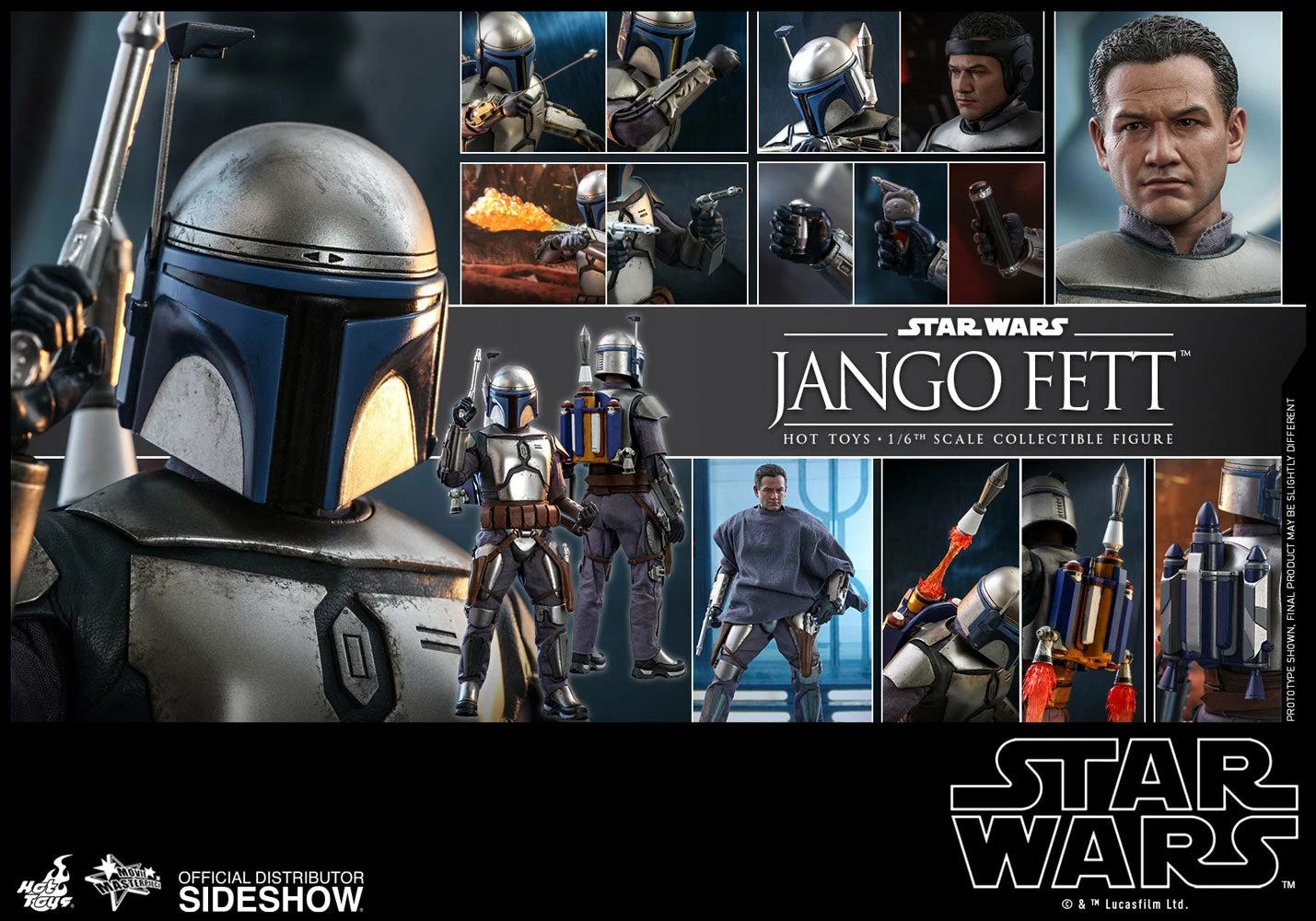 Hot Toys 1/6 Star Wars Episode II: Attack Of The Clones Jango Fett Sixth Scale Figure MMS589 3 Hot Toys 1/6 Star Wars Episode II: Attack Of The Clones Jango Fett Sixth Scale Figure MMS589