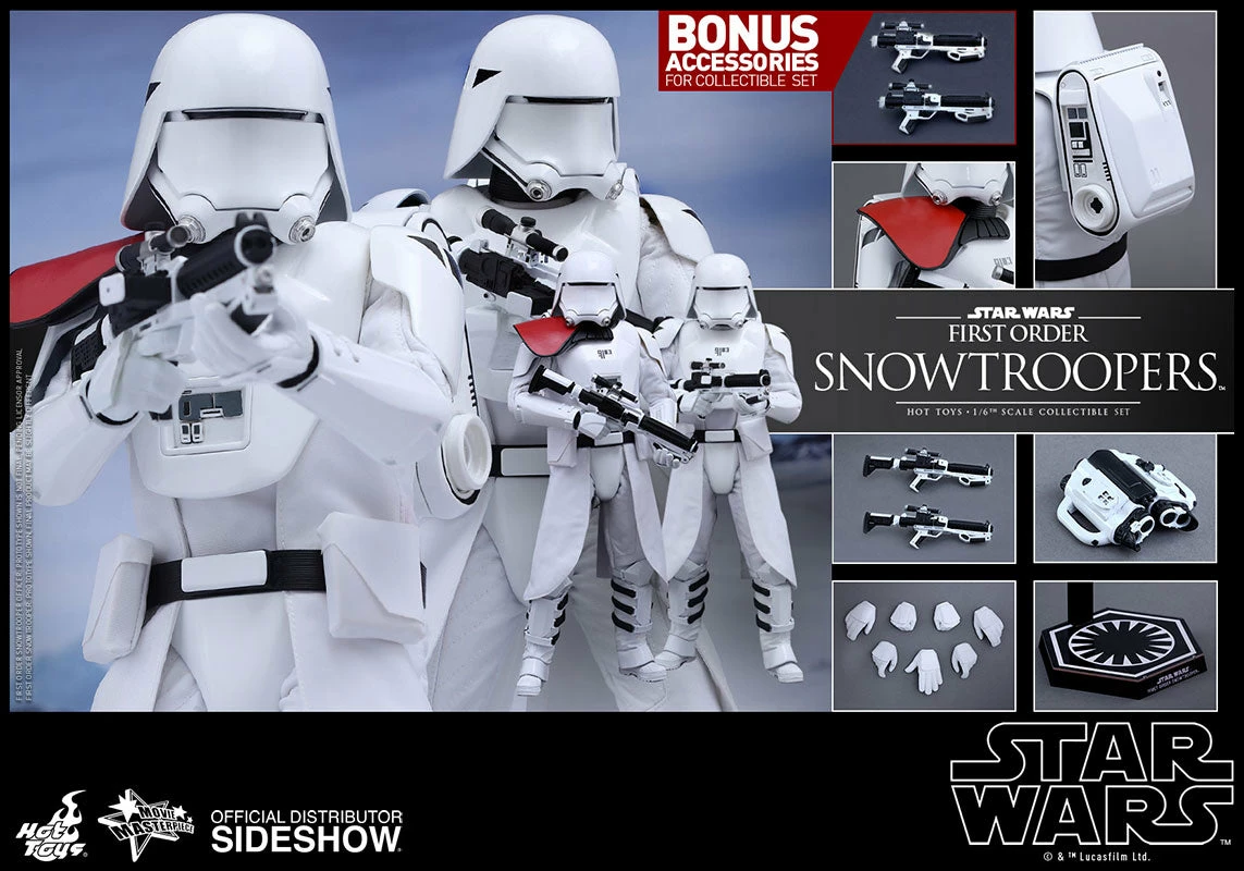 Hot Toys 1/6 First Order Snowtroopers Set Star Wars Episode VII The Force Awakens MMS323 Sixth Scale Figure 4 Hot Toys 1/6 First Order Snowtroopers Set Star Wars Episode VII The Force Awakens MMS323 Sixth Scale Figure - Image 2