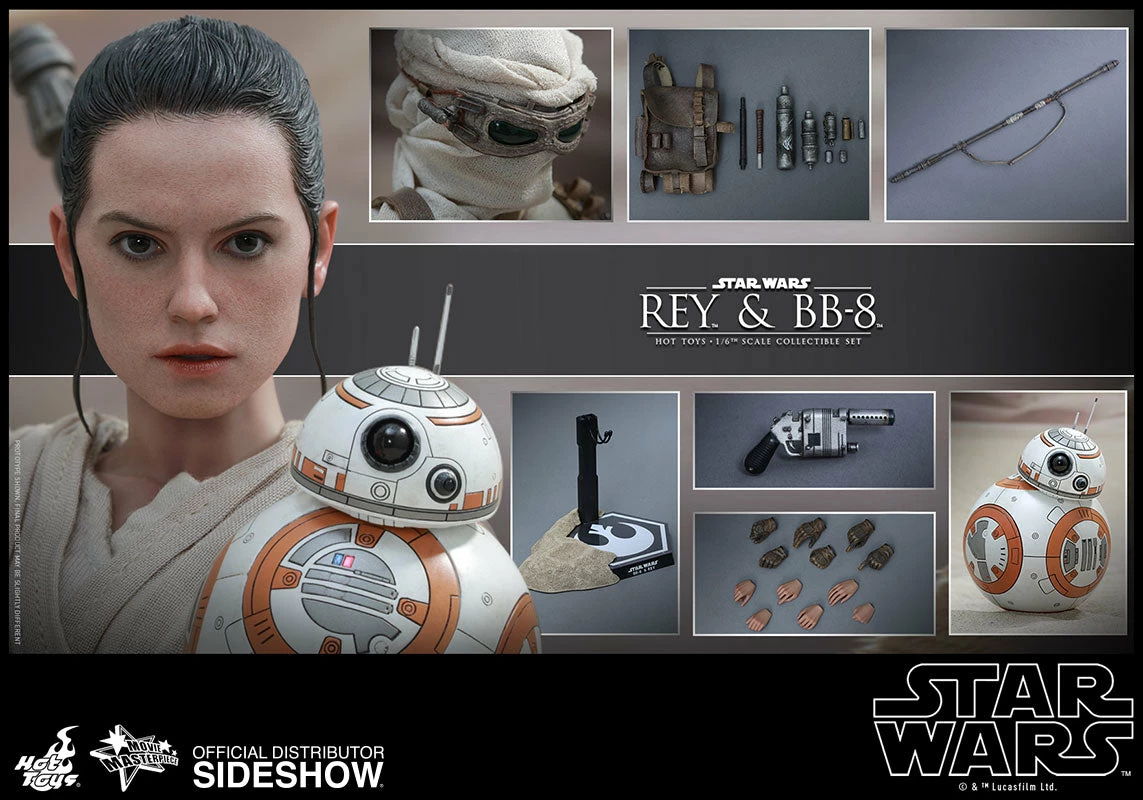 Hot Toys 1/6 Star Wars Episode VII The Force Awakens Rey And BB8 Set Sixth Scale MMS337 3 Hot Toys 1/6 Star Wars Episode VII The Force Awakens Rey And BB8 Set Sixth Scale MMS337