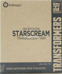 Kids Logic Transformers Mecha Nations MN-05 Clear Starscream 3" Action Figure