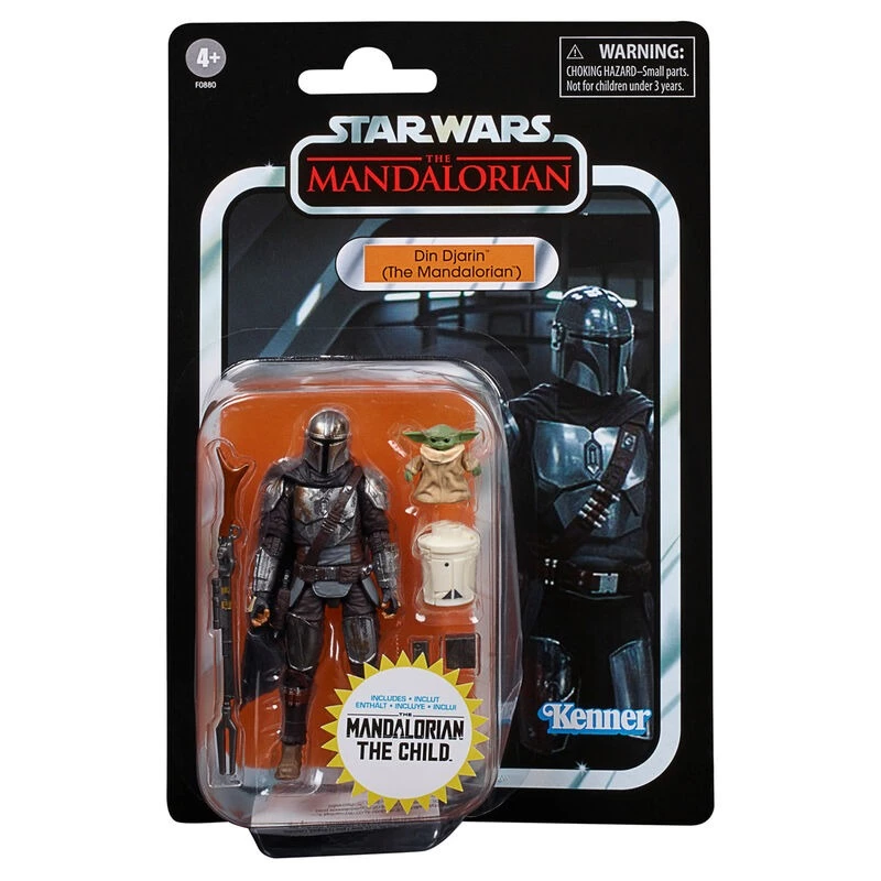 Hasbro Star Wars The Vintage Collection The Mandalorian Din Djarin (The Mandalorian) And The Child 3.75 Inch Action Figure 6 Hasbro Star Wars The Vintage Collection The Mandalorian Din Djarin (The Mandalorian) And The Child 3.75 Inch Action Figure - Image 4
