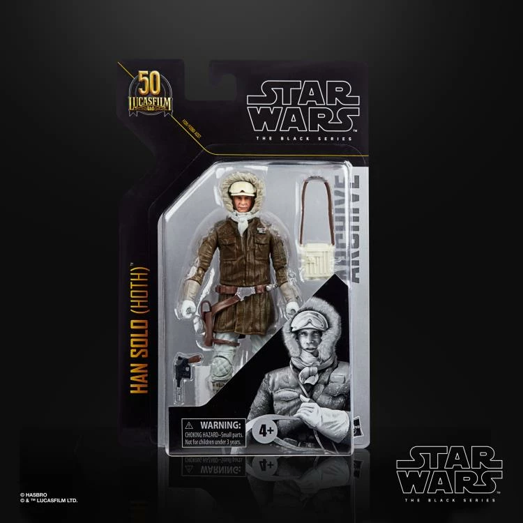 Hasbro Star Wars Black Series Archive Collection Han Solo (Hoth Gear) 6 Inch Action Figure 8 Hasbro Star Wars Black Series Archive Collection Han Solo (Hoth Gear) 6 Inch Action Figure - Image 6