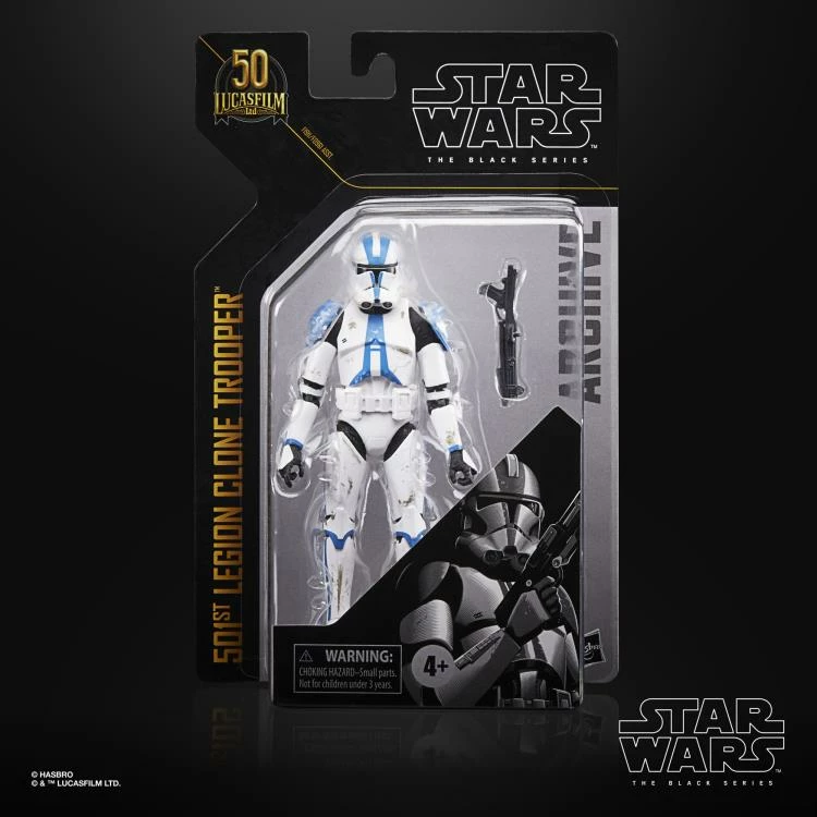 Hasbro Star Wars Black Series Archive Collection 501st Clone Trooper (The Clone Wars) 6 Inch Action Figure 6 Hasbro Star Wars Black Series Archive Collection 501st Clone Trooper (The Clone Wars) 6 Inch Action Figure - Image 4