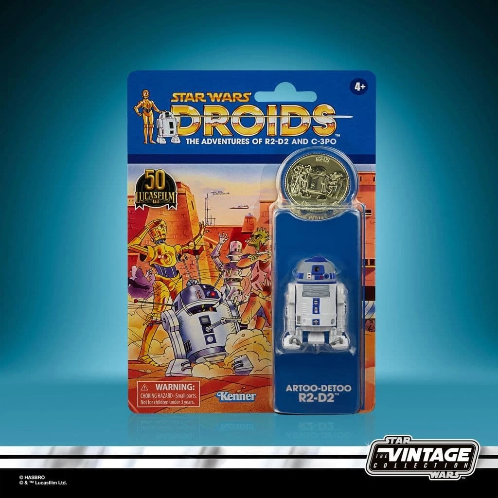 Hasbro Star Wars Vintage Collection Droids Cartoon Artoo-Detoo (R2-D2) 3.75" Action Figure 7 Hasbro Star Wars Vintage Collection Droids Cartoon Artoo-Detoo (R2-D2) 3.75" Action Figure - Image 5