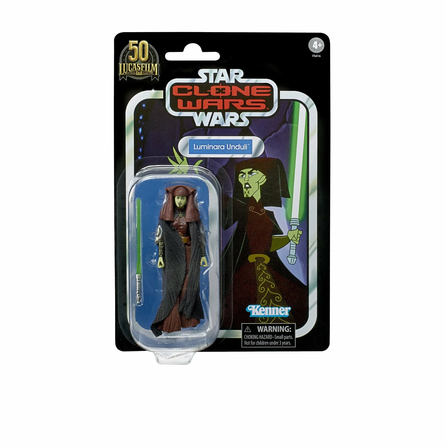 Hasbro Star Wars Vintage Collection Clone Wars Luminara Unduli VC215 3.75" Walmart Exclusive Action Figure 6 Hasbro Star Wars Vintage Collection Clone Wars Luminara Unduli VC215 3.75" Walmart Exclusive Action Figure - Image 4