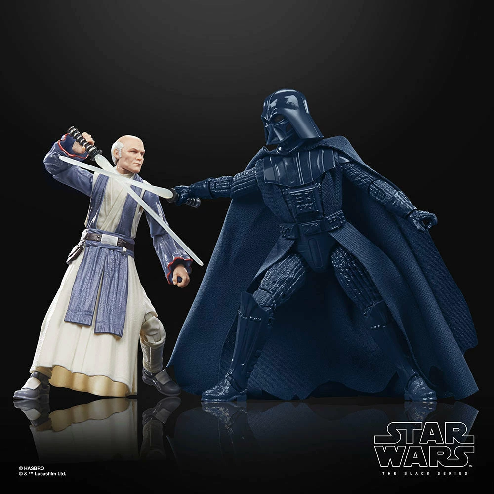 Hasbro Star Wars Black Series A New Hope Obi-Wan Kenobi And Darth Vader (Concept Art Edition) 6 Inch Action Figure 2-Pack 3 Hasbro Star Wars Black Series A New Hope Obi-Wan Kenobi And Darth Vader (Concept Art Edition) 6 Inch Action Figure 2-Pack