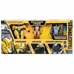 Hasbro Transformers Rise Of The Beast Buzzworthy Bumblebee Jungle Mission 3 Pack Bumblebee, Airazor, Mirage Action Figure -Cheap Hasbro || GOOD SMILE COMPANY Store 5010996126504b