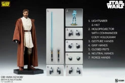 Sideshow Collectible 1/6 Star Wars Clone Wars Obi-Wan Kenobi Sixth Scale Figure