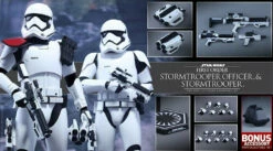 Hot Toys 1/6 Star Wars: The Force Awakens First Order Stormtrooper Officer And Stormtrooper Sixth Scale Figure MMS335